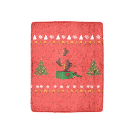 Christmas Chicken Wing Throw Blanket