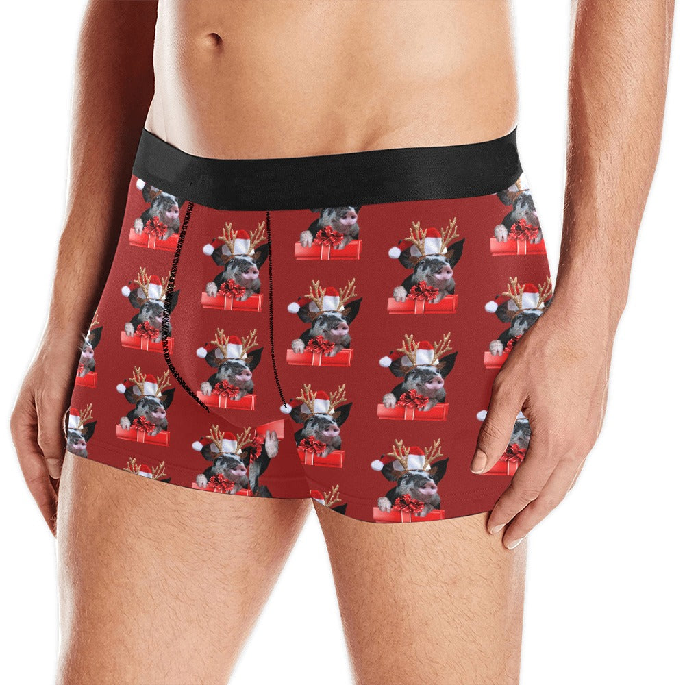 Christmas Pig Santa Boxer Brief Boxers