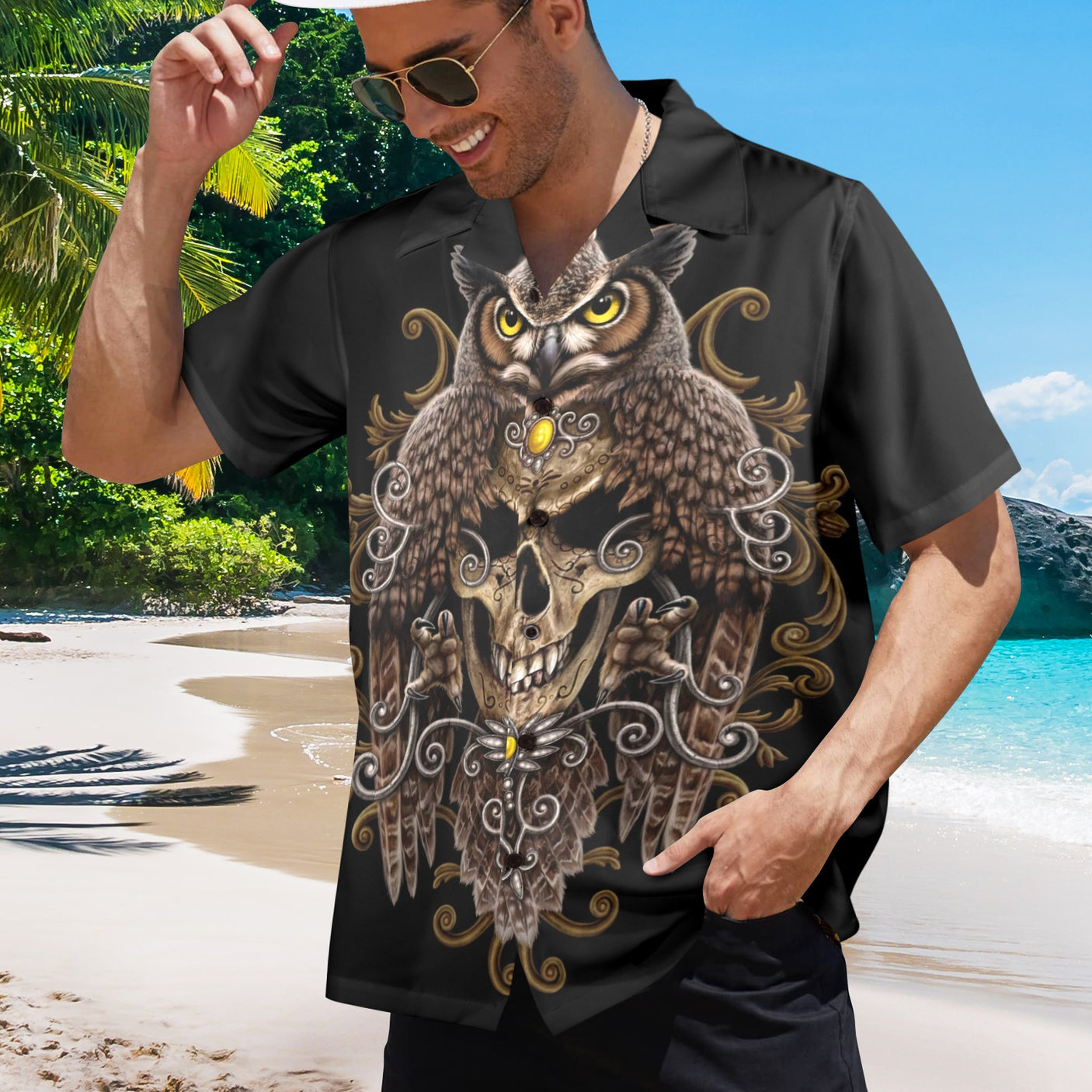 Death Wisdom, Sarah Richter Art Hawaiian Shirt