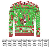 Inappropriate Reindeer Ugly Christmas Sweater