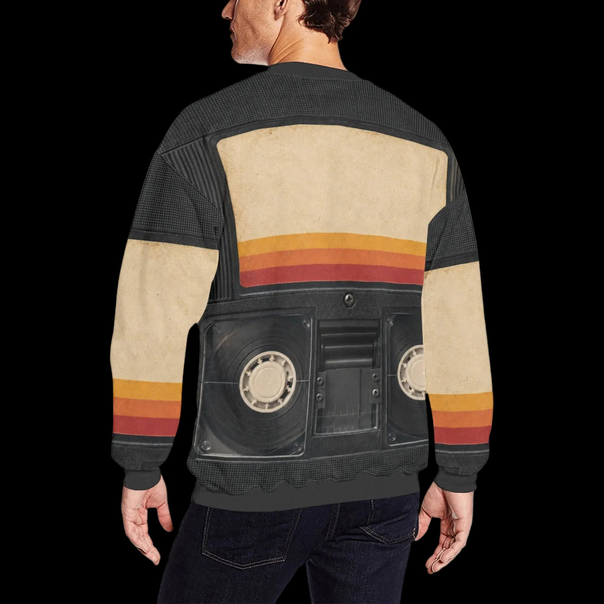 Retro VHS Cassette Tape Costume Sweater