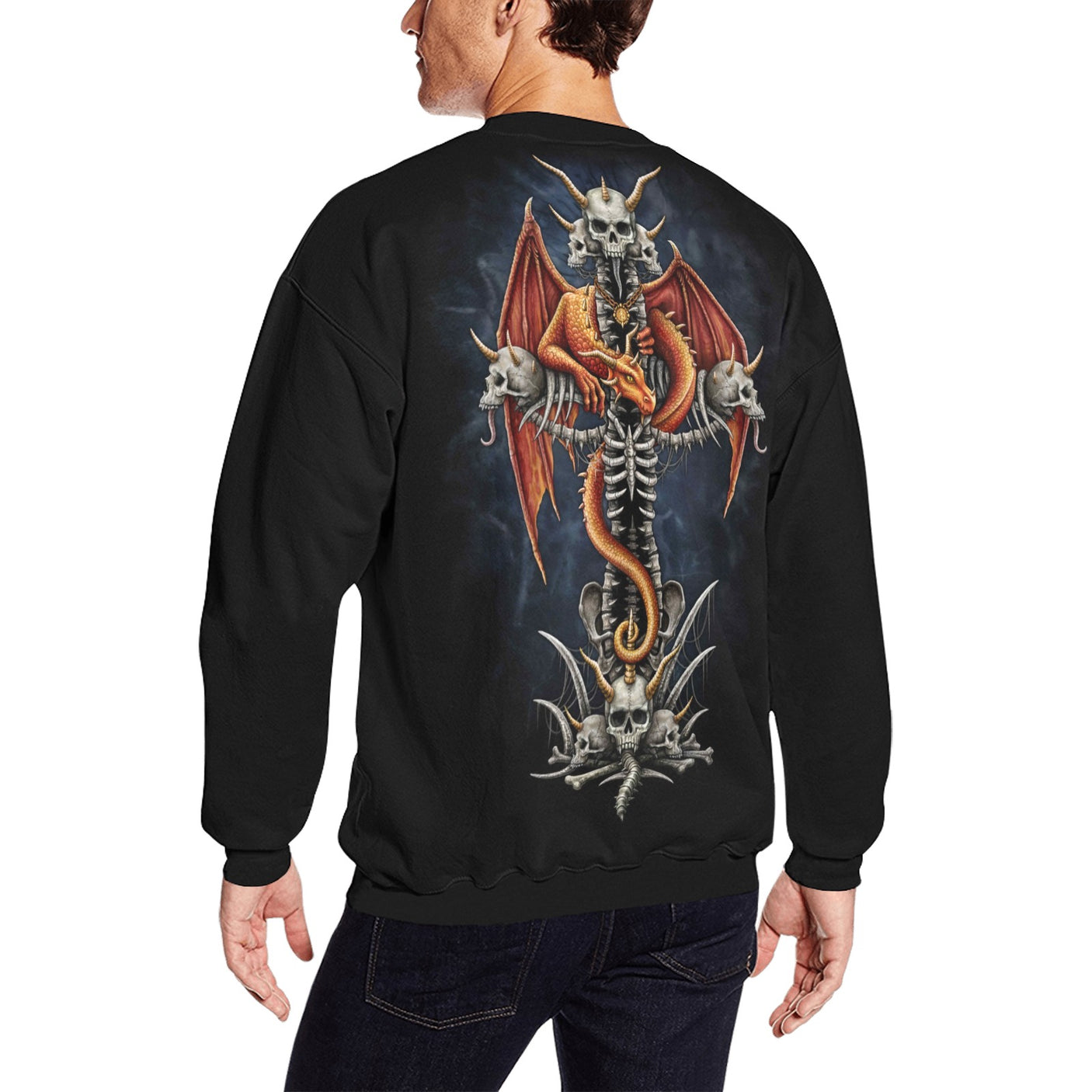 Dragons Cross, Sarah Richter Art Sweatshirt