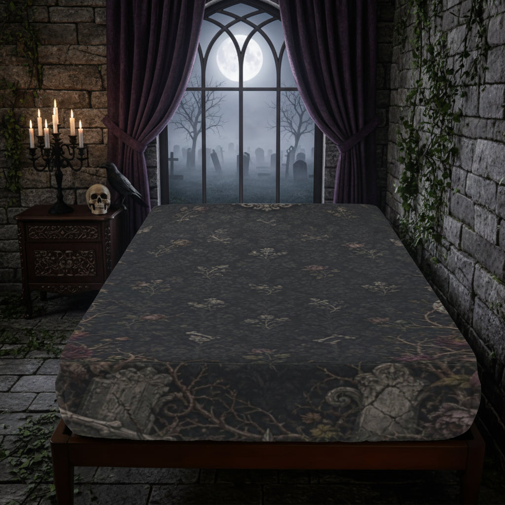 Rest in Pieces – Gothic Halloween Fitted Sheet
