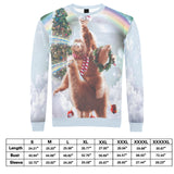 Cat Sloth Llama Ugly Christmas Sweater