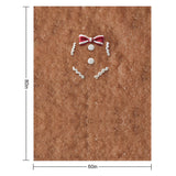 Gingerbread Man Christmas Throw Blanket