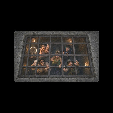Trapped Souls Dungeon Grate Halloween Doormat – 30 × 18 in
