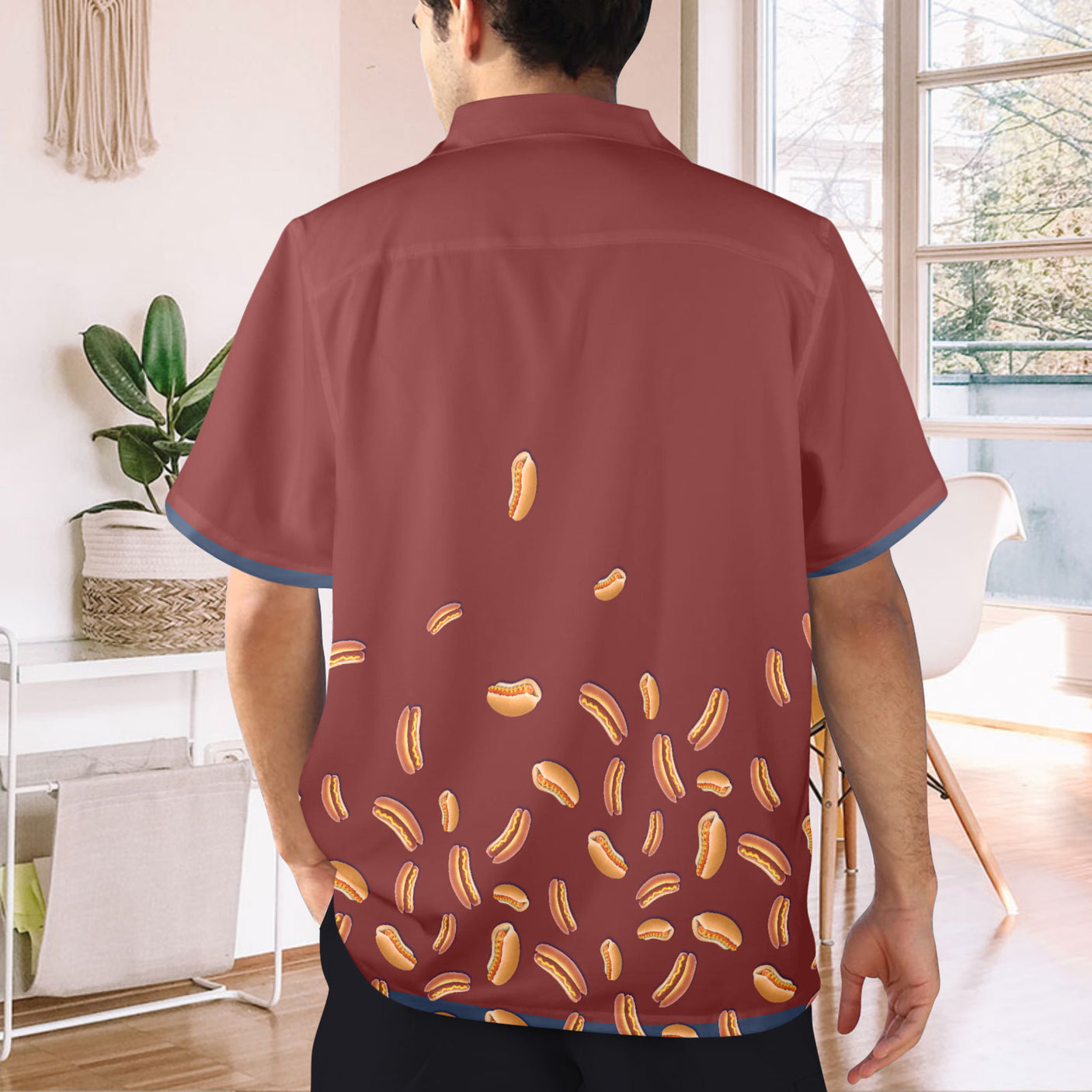 Hot Dog Hawaiian Shirt | Button Up Down Shirt