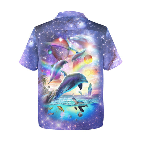 Rainbow Dolphin Hawaiian Shirt