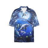 Moon Dolphin Women's Hawaiian Shirt