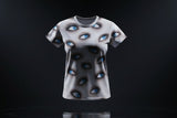 Blue Eyes Pattern Costume Shirt for Women