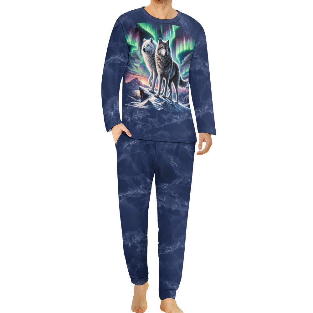 Northern Lights Wolf Pajamas