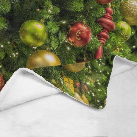 Christmas Ornaments Throw Blanket