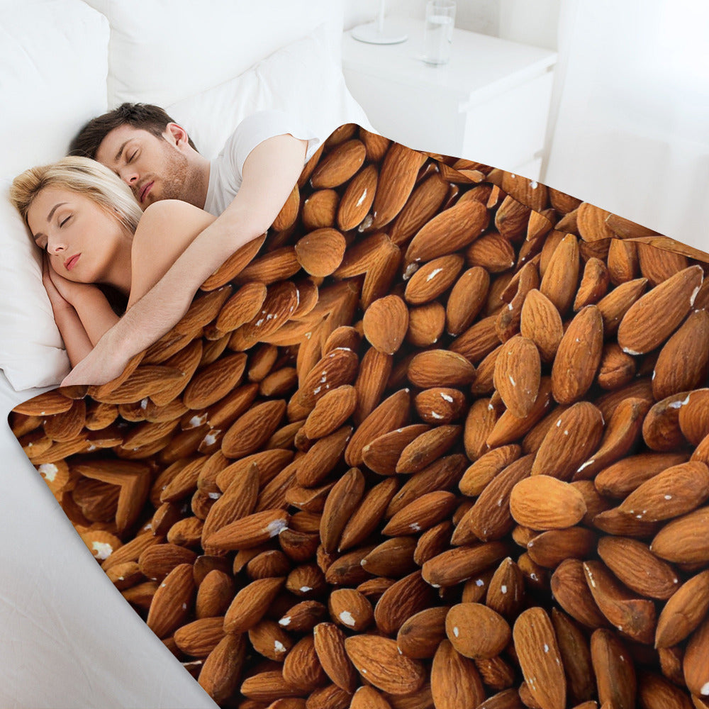 Almond Nut Throw Blanket