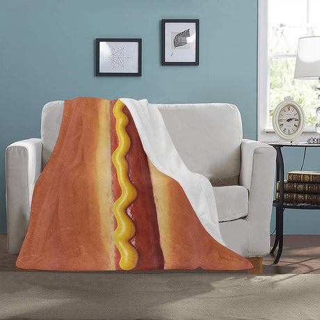 Hot Dog Throw Blanket