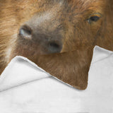 Capybara Face Throw Blanket
