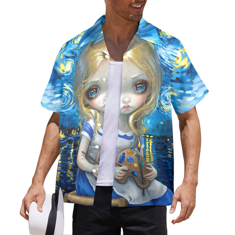 Jasmine Becket-Griffith 'Alice in a Van Gogh' Hawaiian Shirt