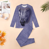 Purple Horse Face Pajamas