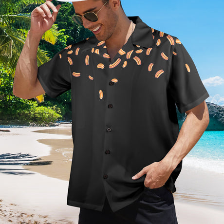 Hot Dog Hawaiian Shirt | Button Up Down Shirt