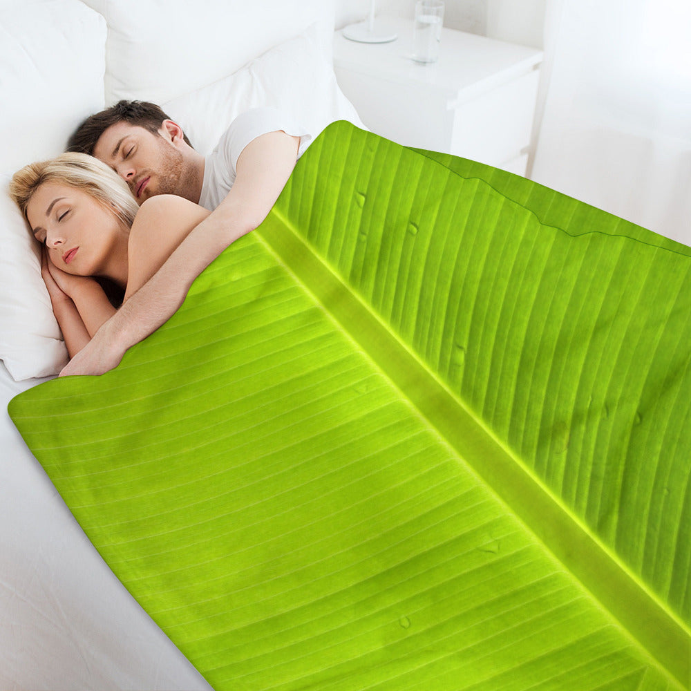 Banana Leaf Throw Blanket