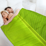 Banana Leaf Throw Blanket