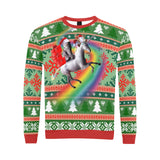 Cat Riding Unicorn Ugly Christmas Sweater