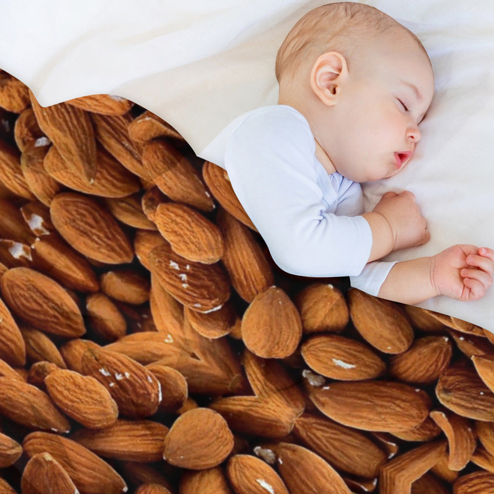 Almond Nut Throw Blanket