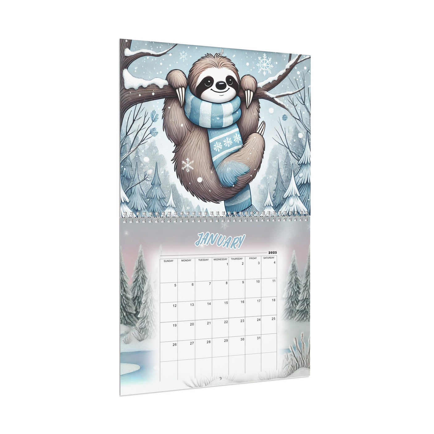 Sloth Calendar 2025