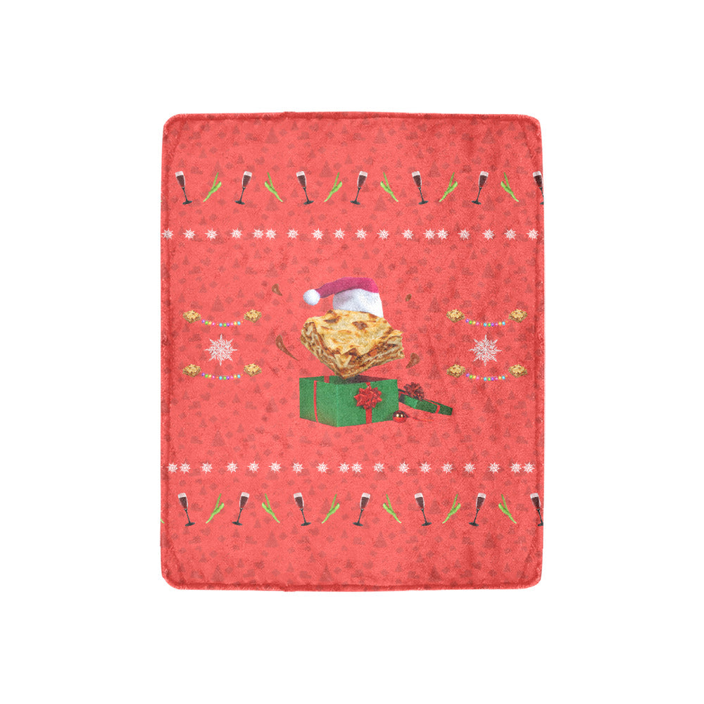 Christmas Lasagna Throw Blanket