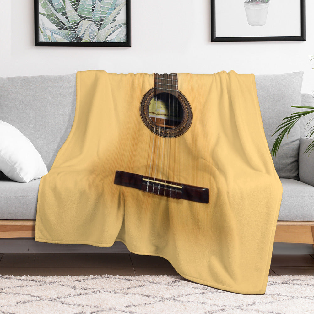 Acoustic Guitar Throw Blanket