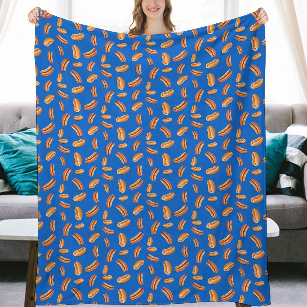 Hot Dog Throw Blanket