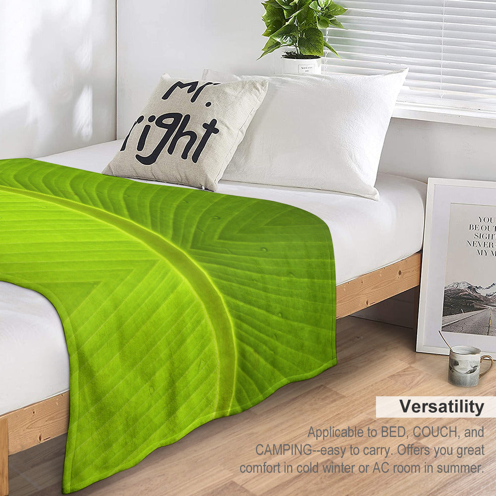 Banana Leaf Throw Blanket
