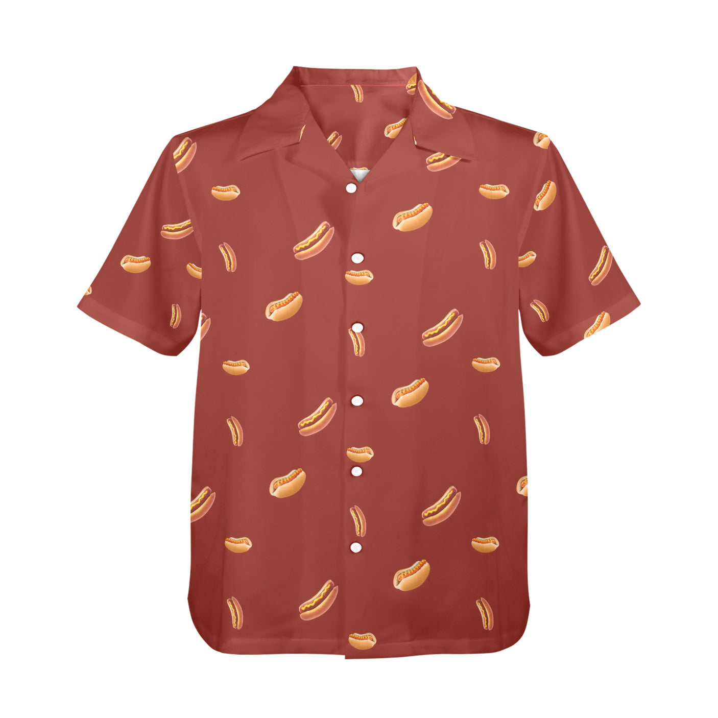 Hot Dog Hawaiian Shirt | Button Up Down Shirt