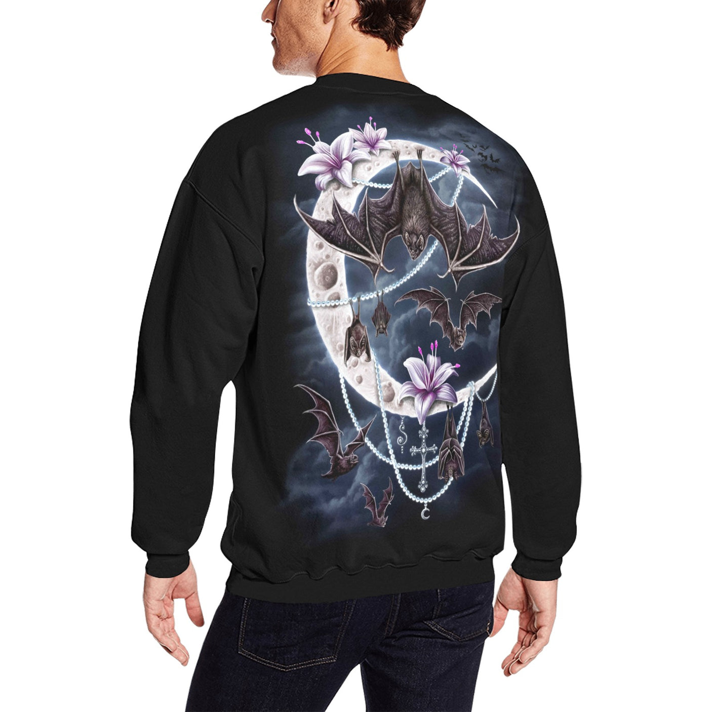 Bats Moon, Sarah Richter Art Sweatshirt