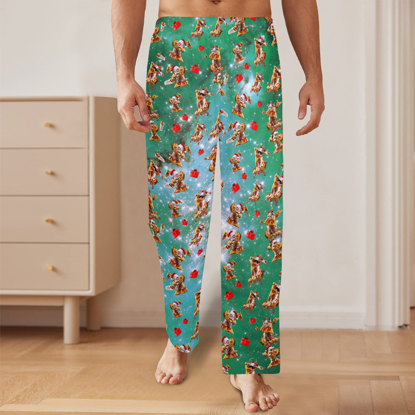Christmas Space Cat Pajamas