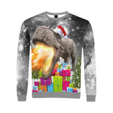 Santa Dinosaur Ugly Christmas Sweater