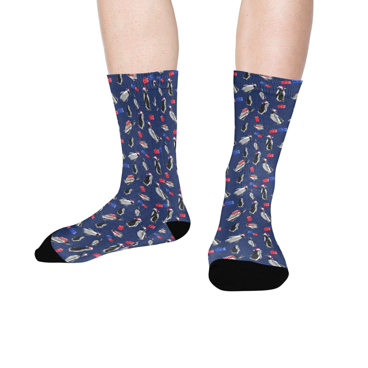Christmas Penguin Socks