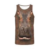 Hippo Face Tank Top