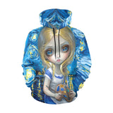 Jasmine Becket-Griffith Alice In A Van Gogh Nocturne Hoodie