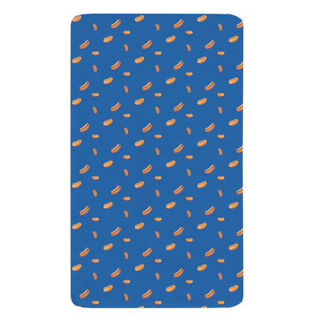 Hot Dog Pattern Twin Fitted Sheet – Funny Bedding, 39 x 75 x 15 in