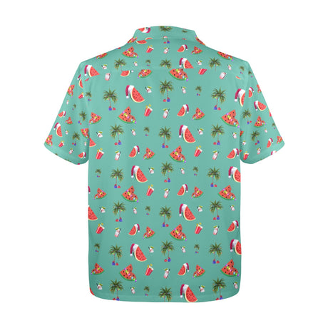 Christmas in July Hawaiian Guayabera Shirt
