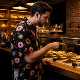Galaxy Donut Hawaiian Shirt - Space Donut Button-Up