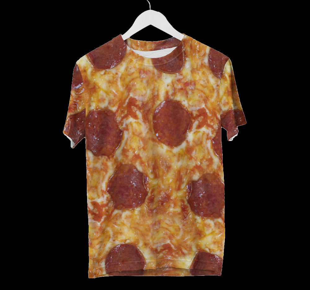 Pepperoni Pizza T-Shirt - Funny Food Graphic Tee