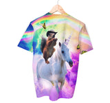 Squirrel Riding Unicorn Shirt | AOP 3D Tee Shirts