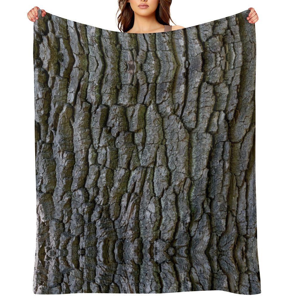 Tree Bark Throw Blanket