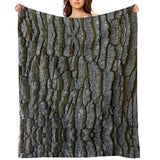 Tree Bark Throw Blanket