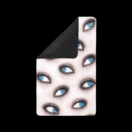 Gothic Blue Eyes Halloween Doormat