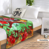 Cat Dinosaur Christmas Throw Blanket