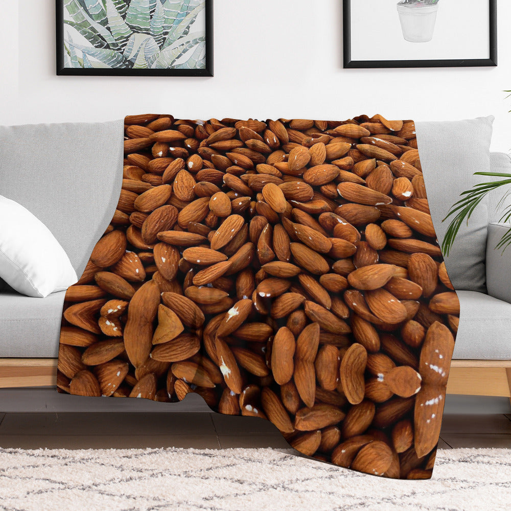 Almond Nut Throw Blanket