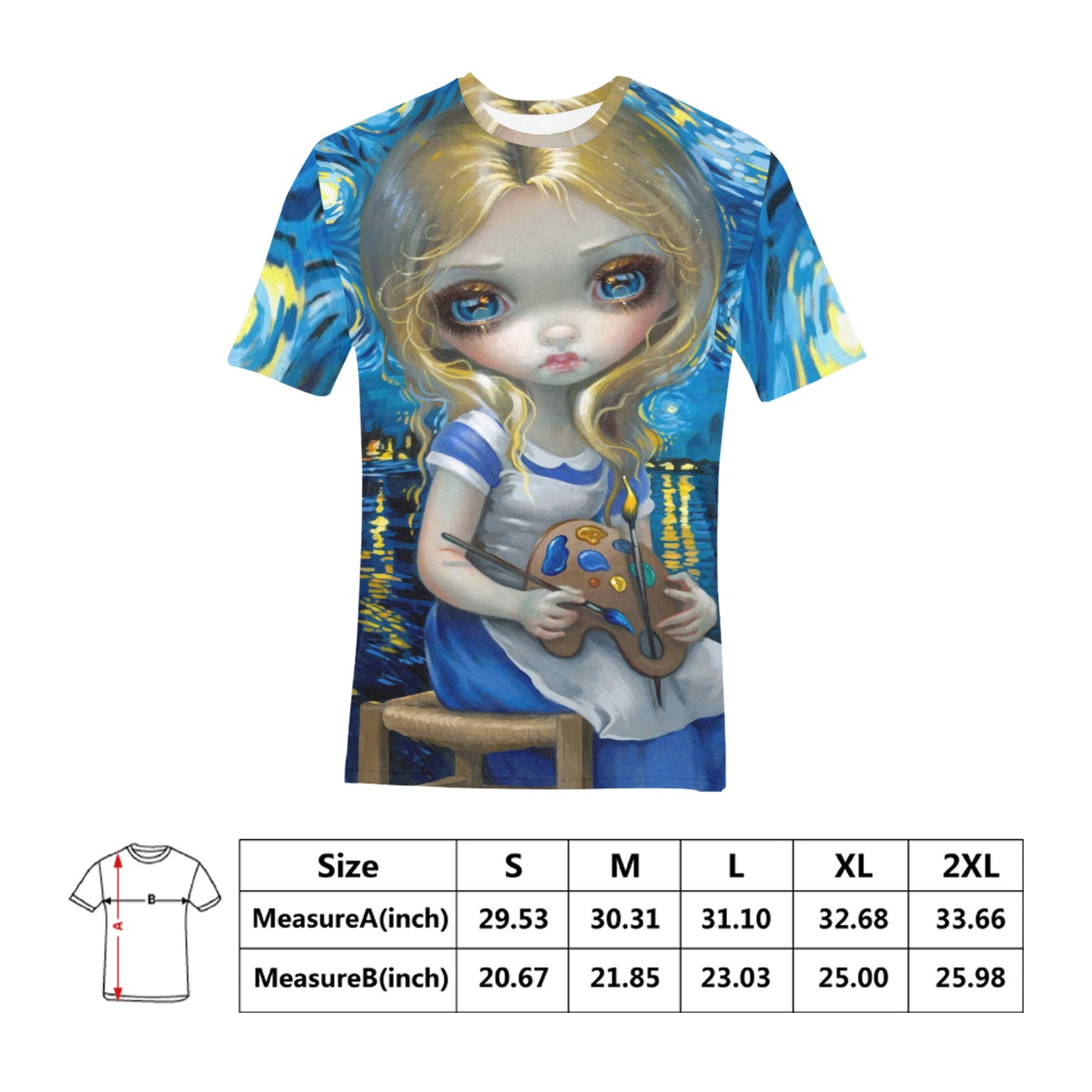 Jasmine Becket-Griffith 'Alice in a Van Gogh' Shirt