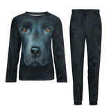 Black Labrador Face Pajamas